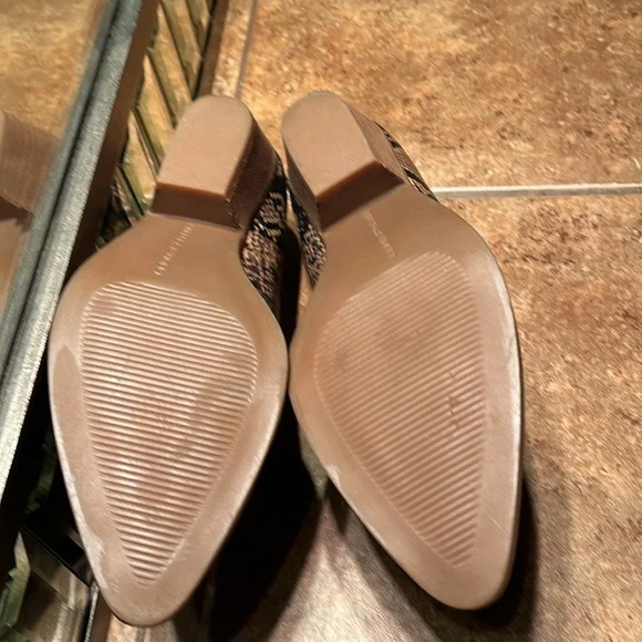 NWOT Leather Snakeskin Booties - Picture 8 of 10